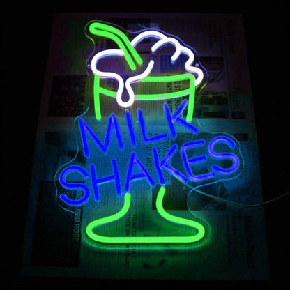 Milk Shakes Ice Cream Refreshing Neon Sign | Shineneon