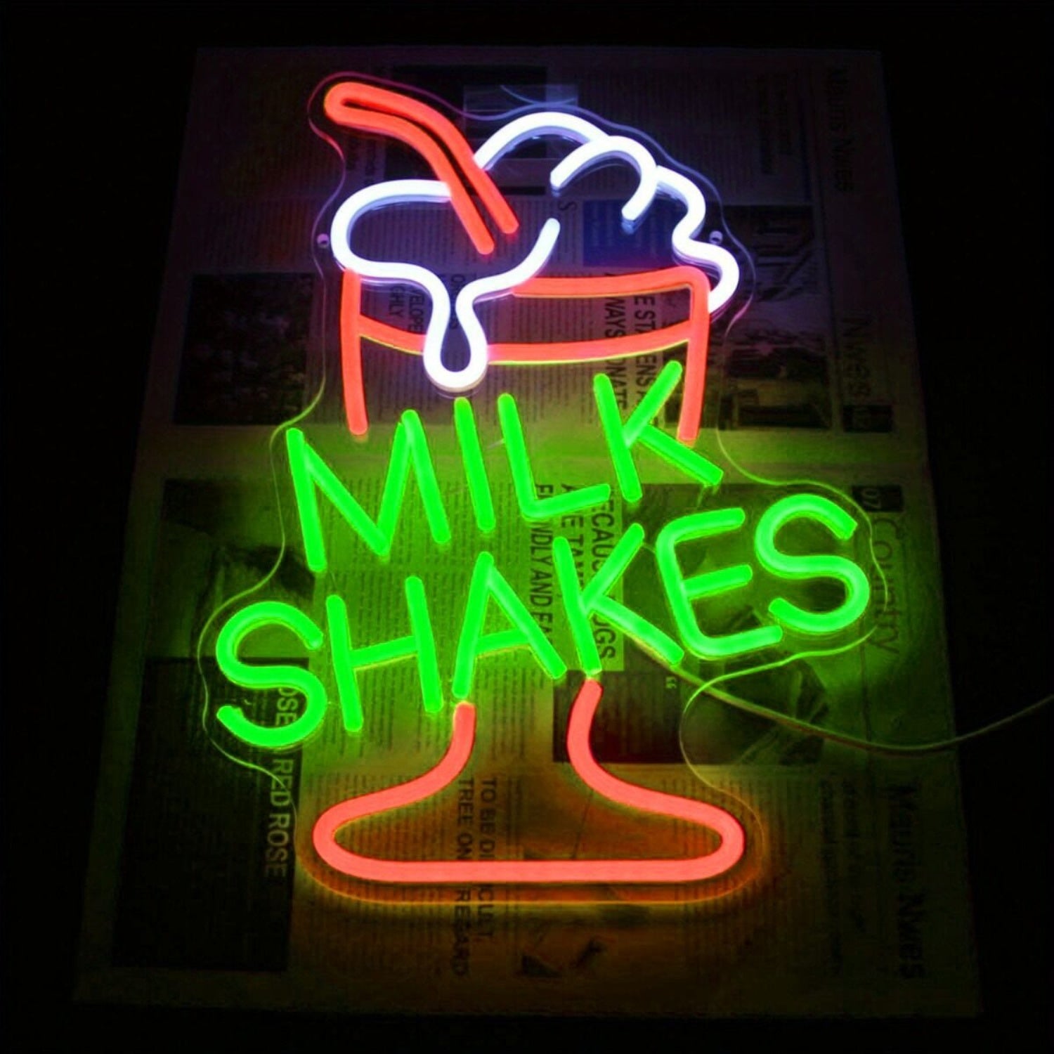 Milk Shakes Ice Cream Refreshing Neon Sign | Shineneon