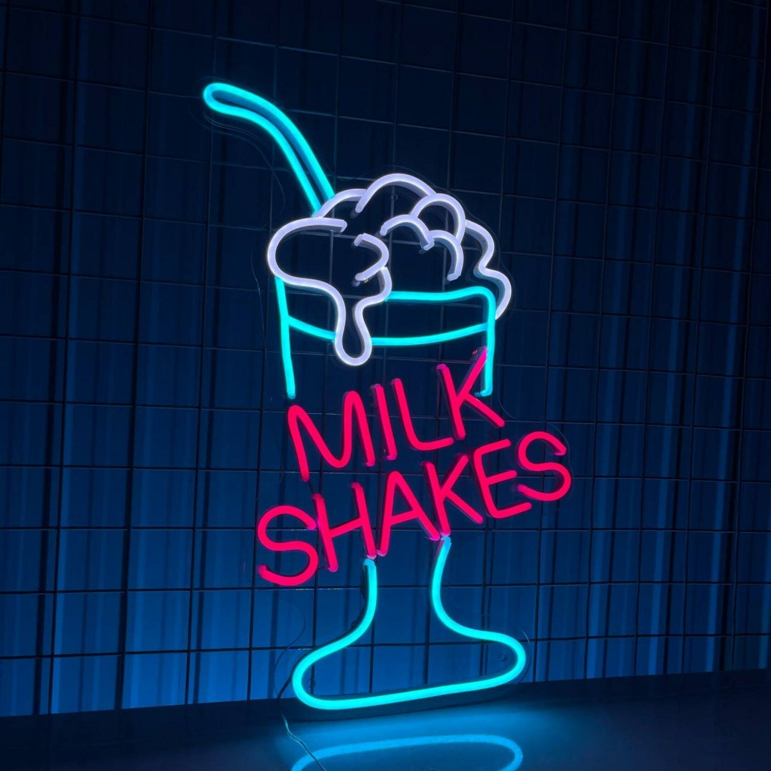 Milk Shakes Neon Led Light Coffee Shop Decor Milk Shakes Led Neon Sign | Shineneon