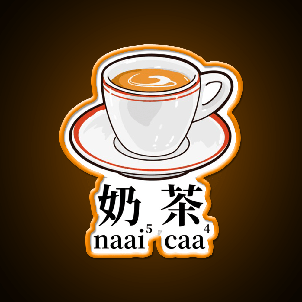 Milk Tea Hong Kong Drinks Led Neon Sign Chinese Food Rgb Color - Shineneon