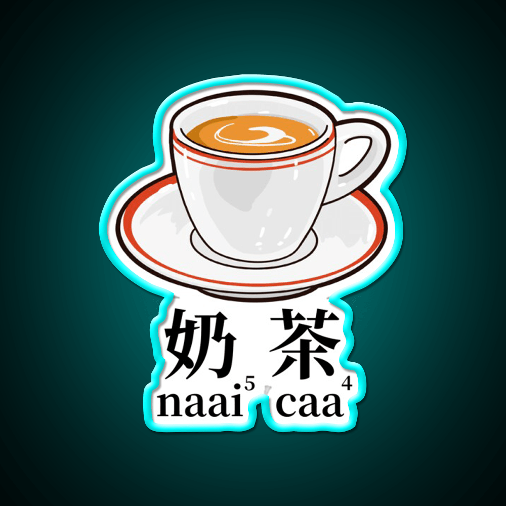 Milk Tea Hong Kong Drinks Led Neon Sign Chinese Food Rgb Color - Shineneon