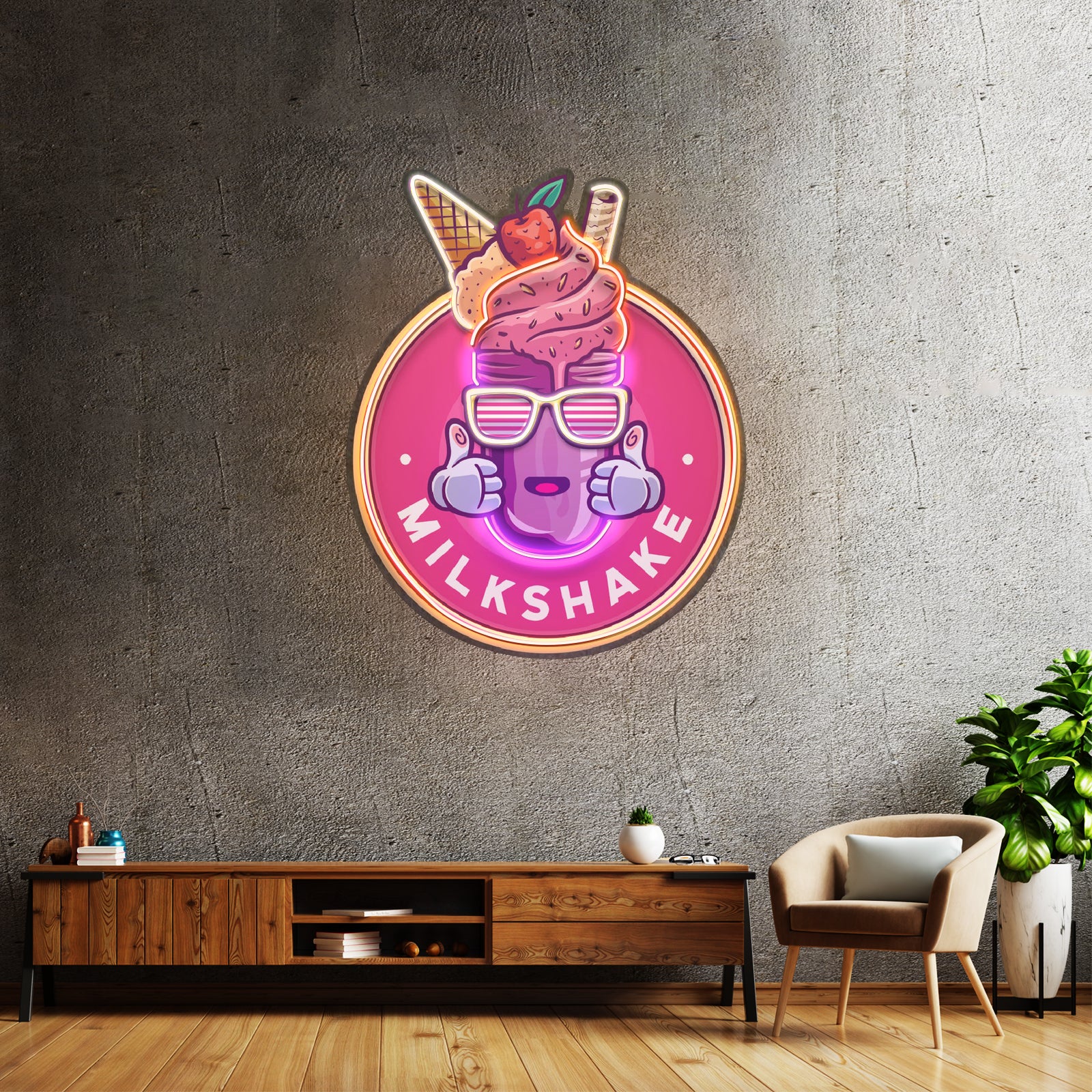 Minimalist Pua Hei Hei Artwork Neon Wall Signs