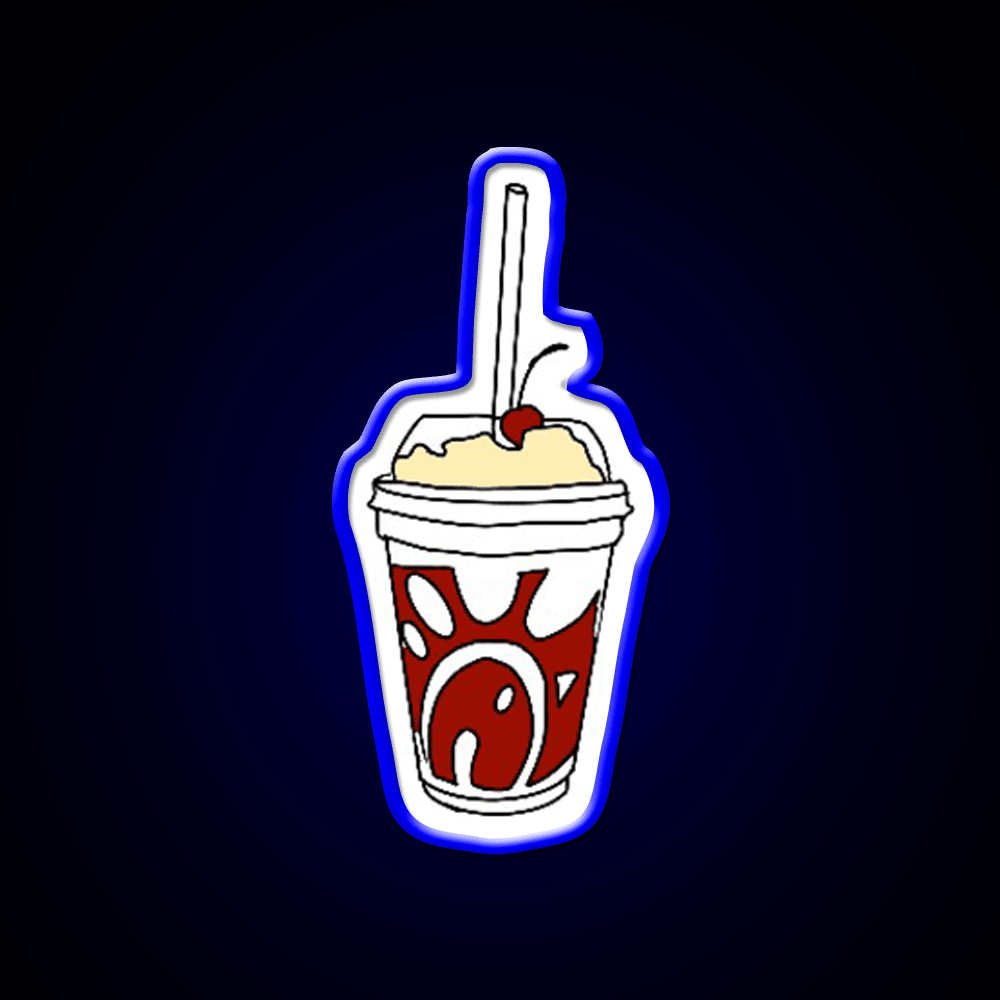 Milkshake Fast Food Led Neon Sign For Burger Place Rgb Color - Shineneon