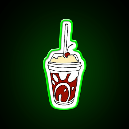 Milkshake Fast Food Led Neon Sign For Burger Place Rgb Color - Shineneon