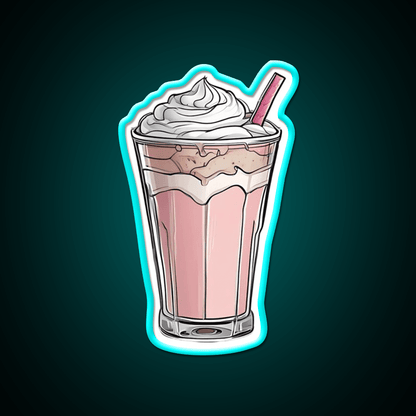 Milkshake Fast Food Led Neon Sign For Burger Place Wall Art Rgb Color - Shineneon
