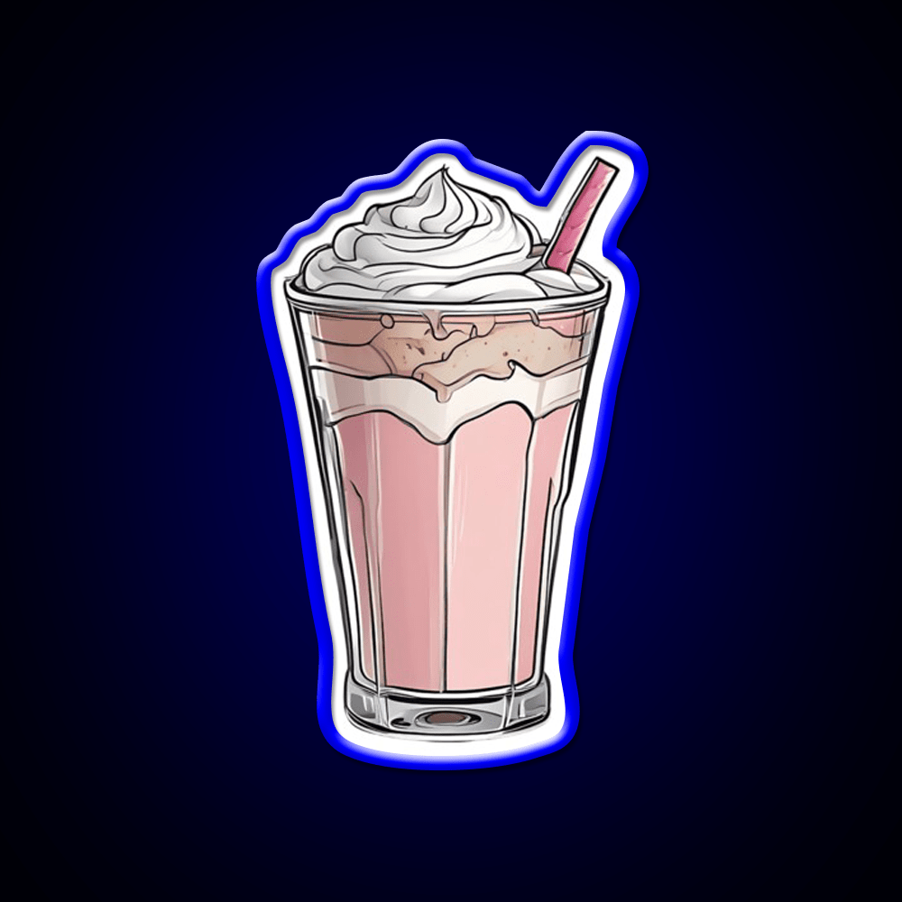 Milkshake Fast Food Led Neon Sign For Burger Place Wall Art Rgb Color - Shineneon