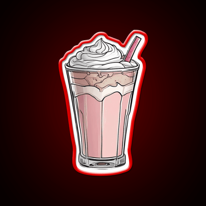 Milkshake Fast Food Led Neon Sign For Burger Place Wall Art Rgb Color - Shineneon