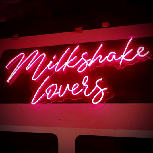 Milkshake Lovers Led Sign Business Neon Sign