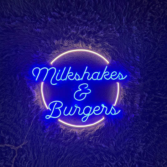 Milkshakes And Burgers Led Sign