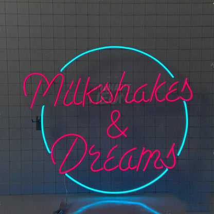 Milkshakes Dreams Led Neon Sign | Shineneon