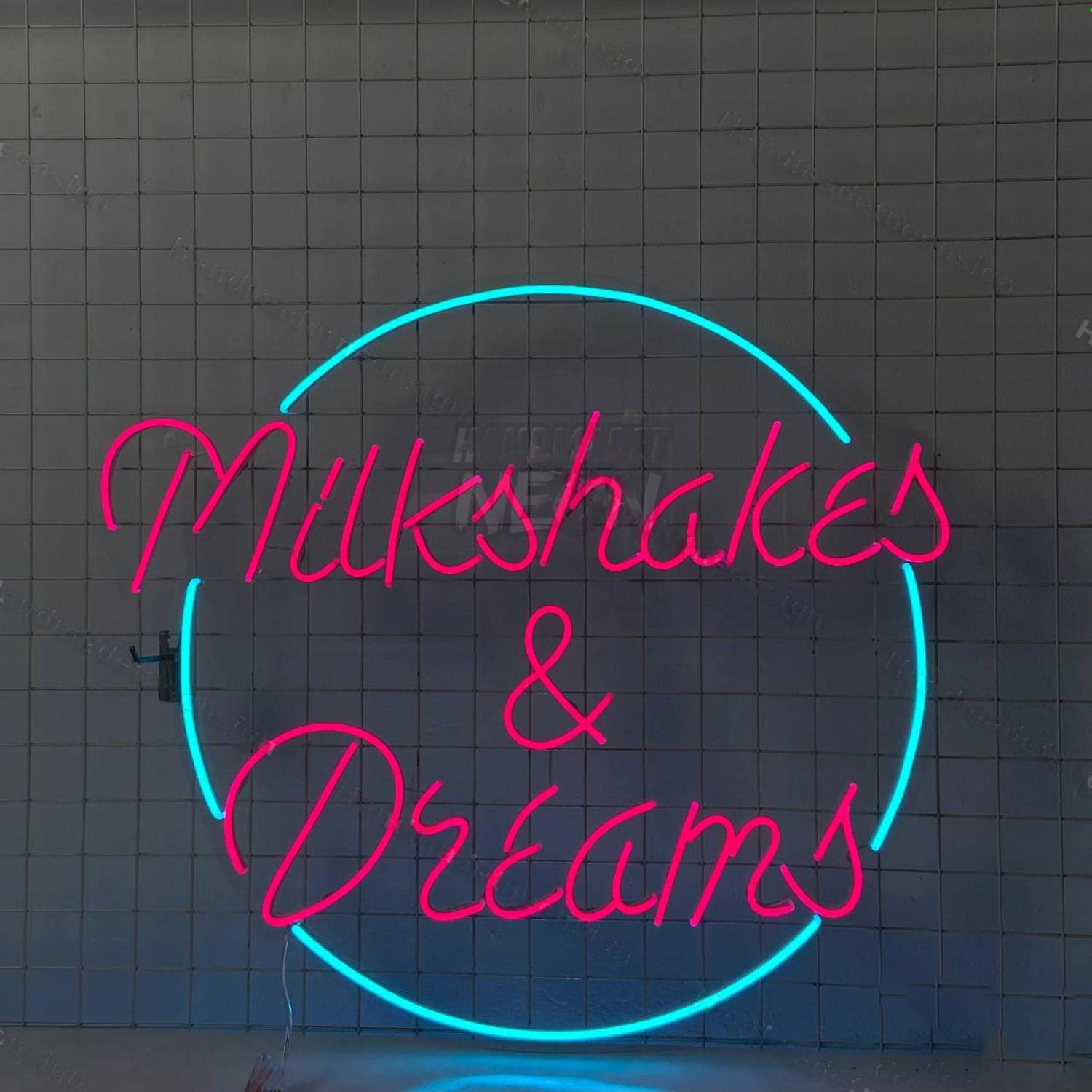Milkshakes Dreams Led Neon Sign | Shineneon