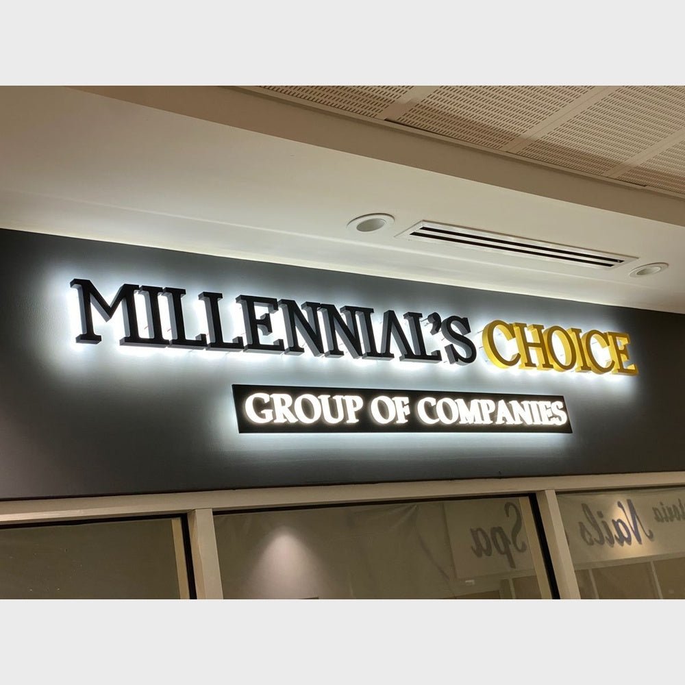Millennials Choice Group Of Companies 3D Backlit Channel Letters Led Light Sign - Shineneon