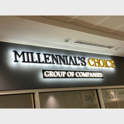 Millennials Choice Group Of Companies 3D Backlit Channel Letters Led Light Sign - Shineneon