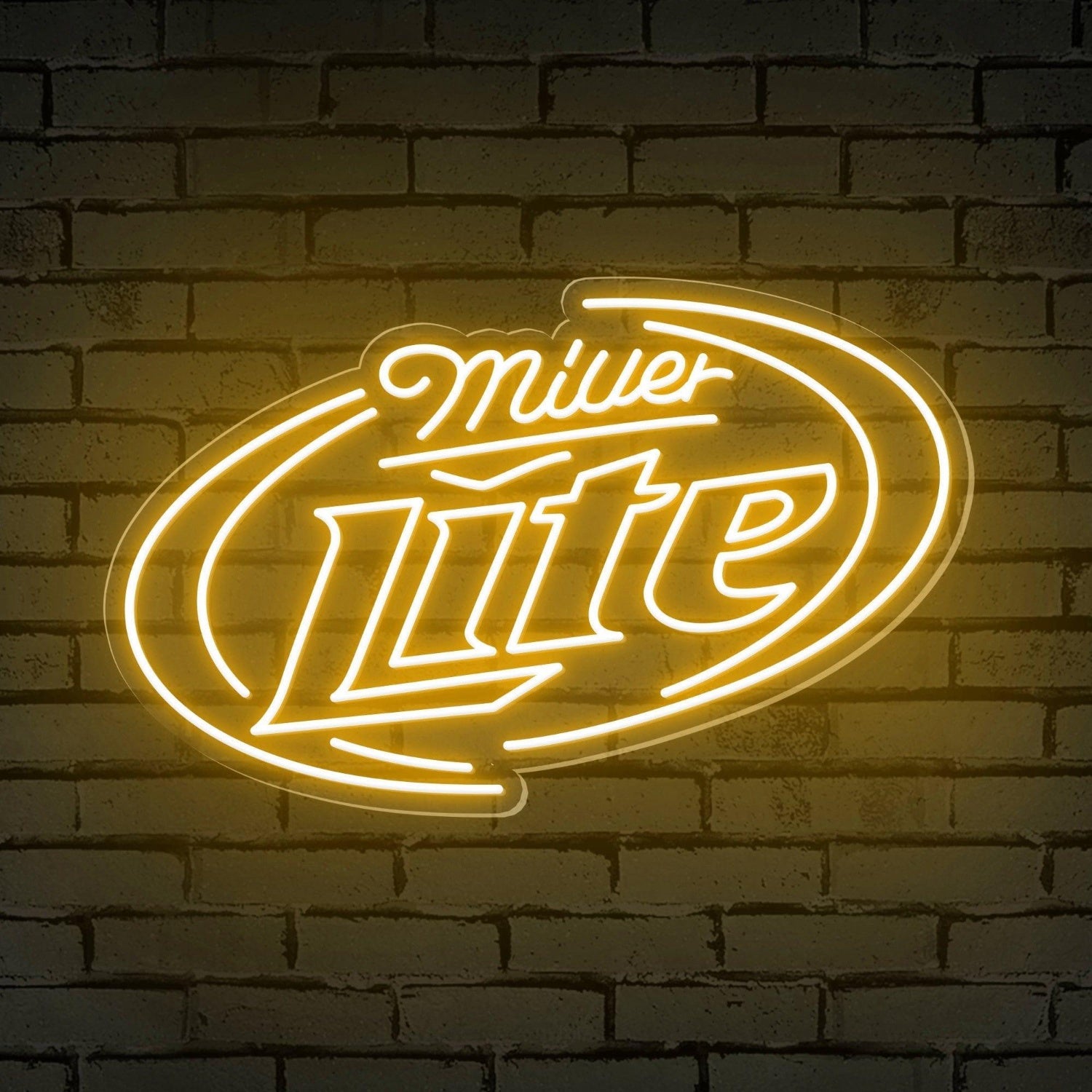 Miller Lite Red-Blue Oval Led Neon Sign For Bar Decor | Shineneon