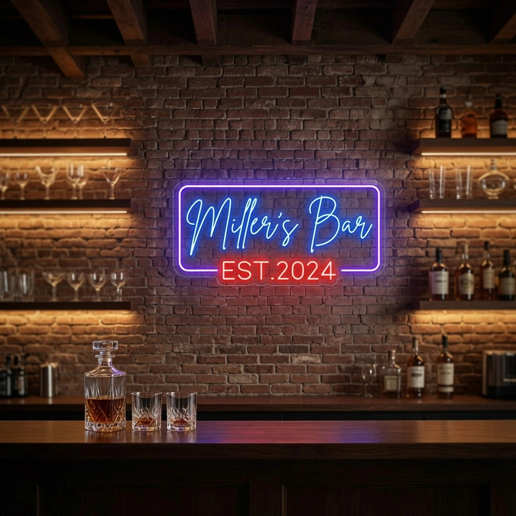 Miller's Bar LED Neon Sign - 02 High-Converting Product Image