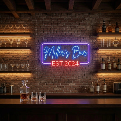 Miller's Bar LED Neon Sign - 02 High-Converting Product Image