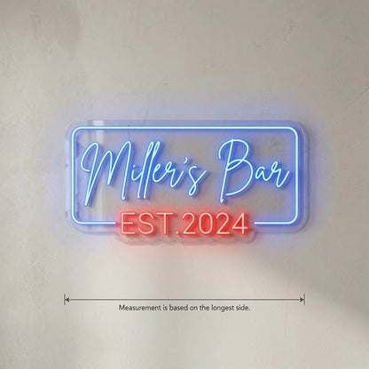 Miller's Bar LED Neon Sign - 04 Size Image