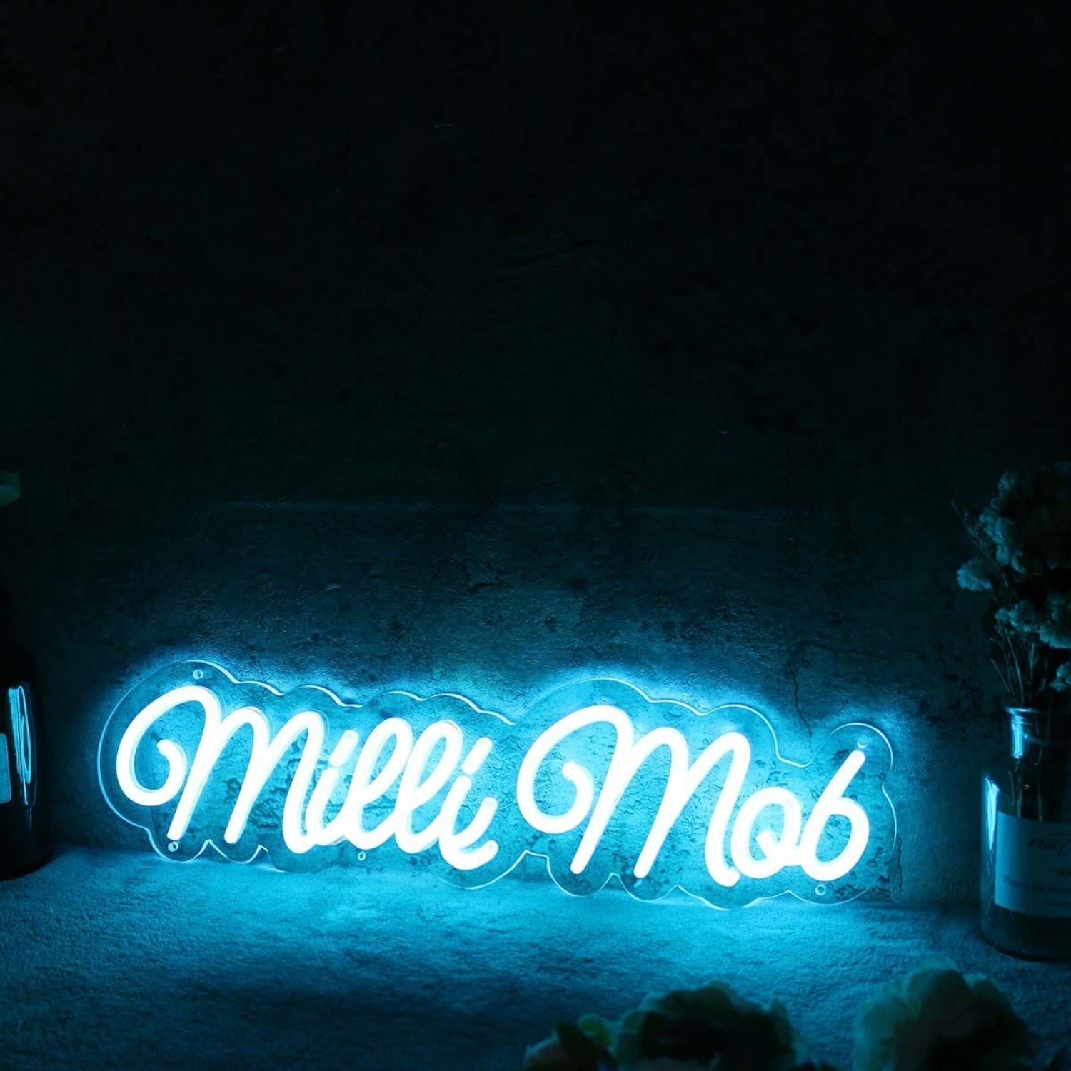 Milli Mob Blue Led Neon Sign - Shineneon