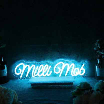 Milli Mob Blue Led Neon Sign - Shineneon