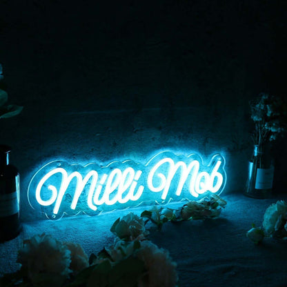 Milli Mob Blue Led Neon Sign - Shineneon