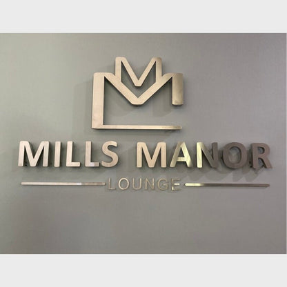 Mills Manor 3D Backlit Channel Letters Led Light Sign - Shineneon