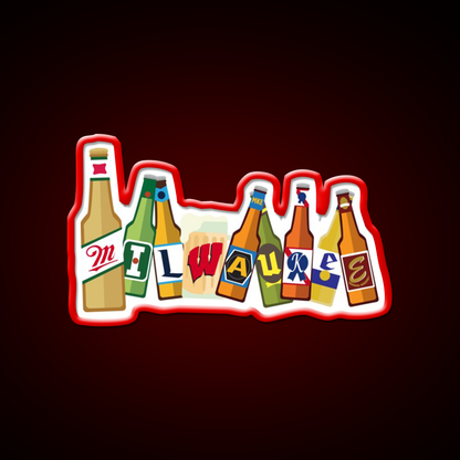 Milwaukee Beer Bar Decor Led Neon Sign Rgb Color - LED neon sign view 10