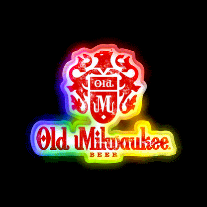 Milwaukee Classic Beer Bar Decor Led Neon Sign Rgb Color - LED neon sign close-up detail