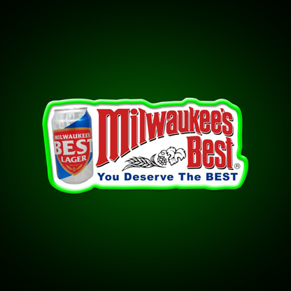 Milwaukees Beer Can Design Beer Bar Decor Led Neon Sign Rgb Color - LED neon sign view 8
