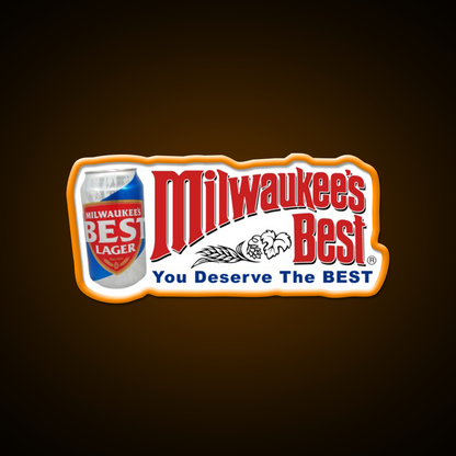 Milwaukees Beer Can Design Beer Bar Decor Led Neon Sign Rgb Color