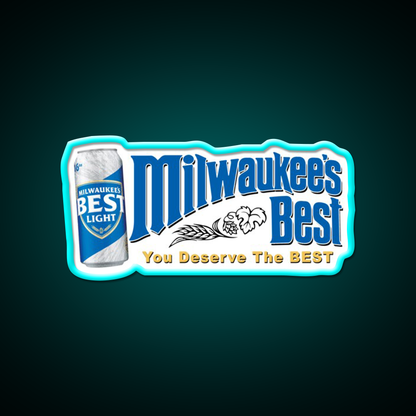 Milwaukees Light Beer Bar Decor Led Neon Sign Rgb Color