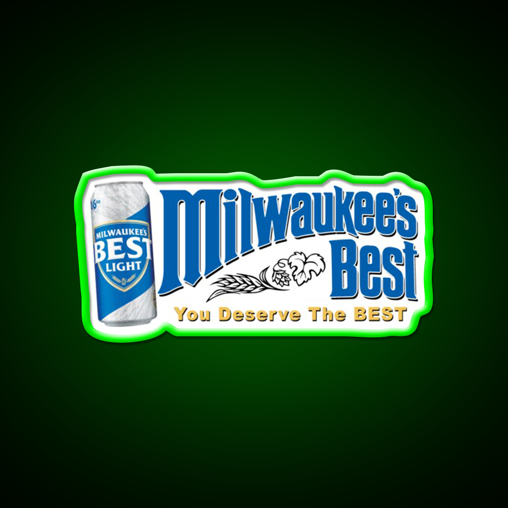 Milwaukees Light Beer Bar Decor Led Neon Sign Rgb Color