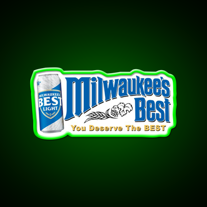 Milwaukees Light Beer Bar Decor Led Neon Sign Rgb Color