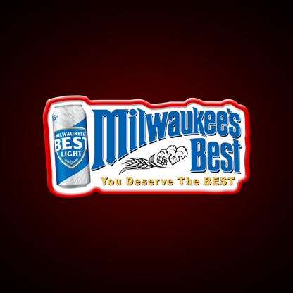 Milwaukees Light Beer Bar Decor Led Neon Sign Rgb Color