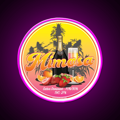 Mimosa Strain Art Hemp Inspired Green Leaf Led Neon Sign Rgb Color - Shineneon