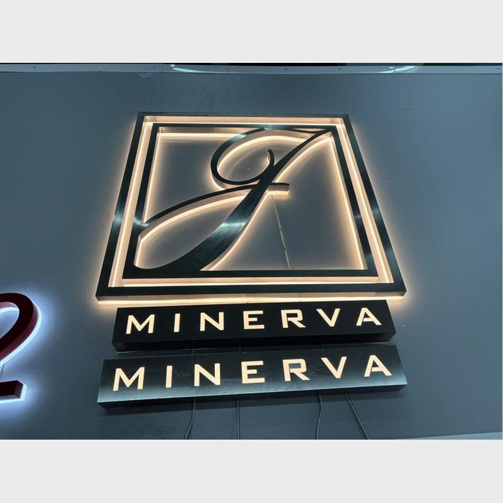 Minerva 3D Backlit Channel Letters Led Light Sign - Shineneon