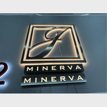 Minerva 3D Backlit Channel Letters Led Light Sign - Shineneon
