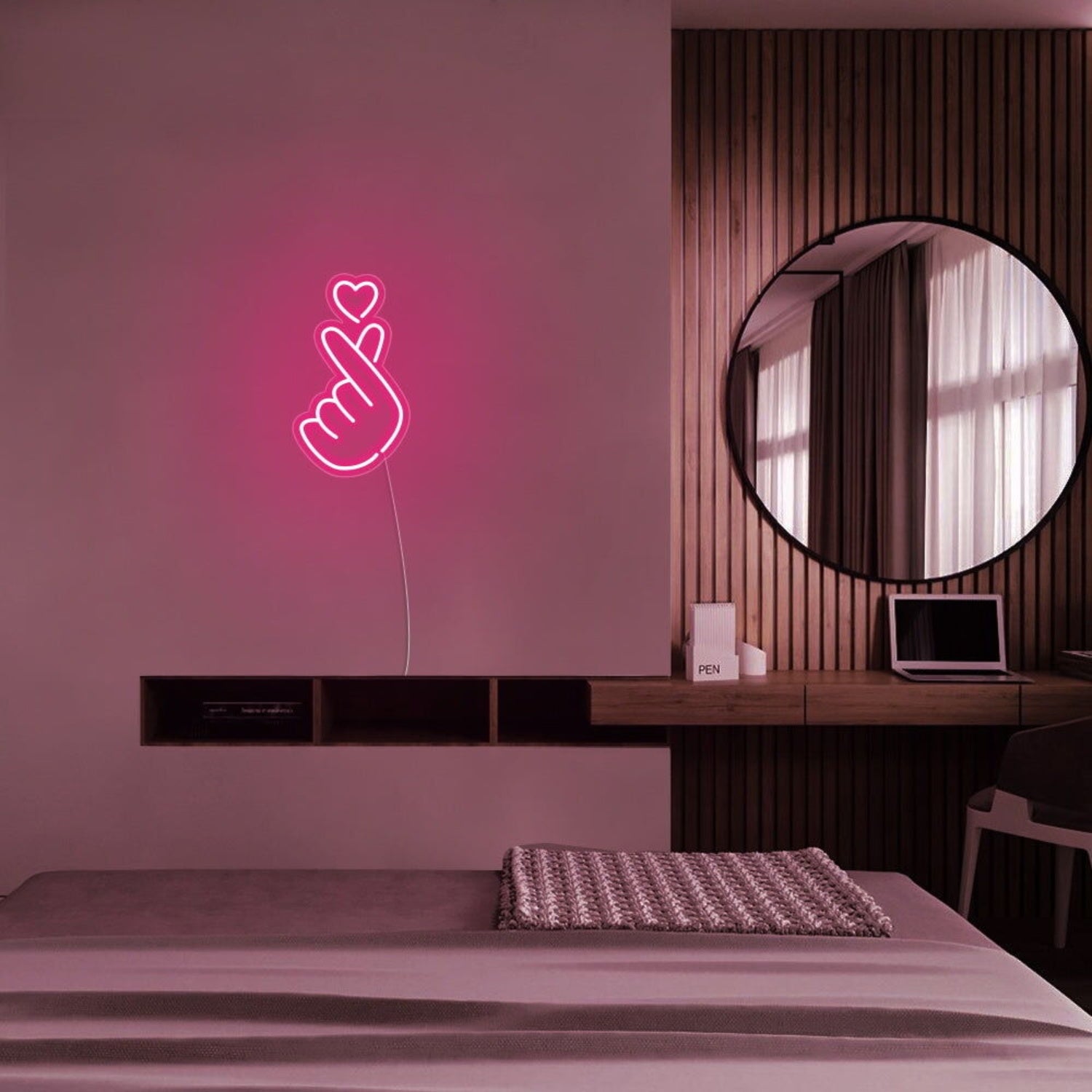 Mini Finger Heart Neon Sign | Shineneon