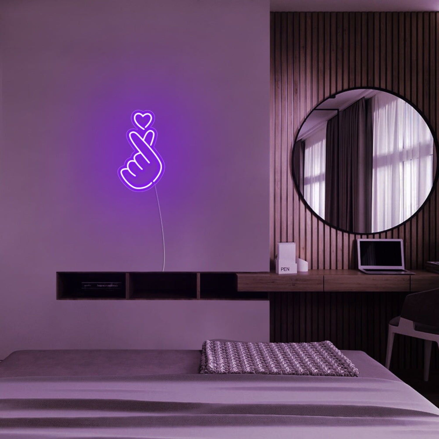 Mini Finger Heart Neon Sign | Shineneon