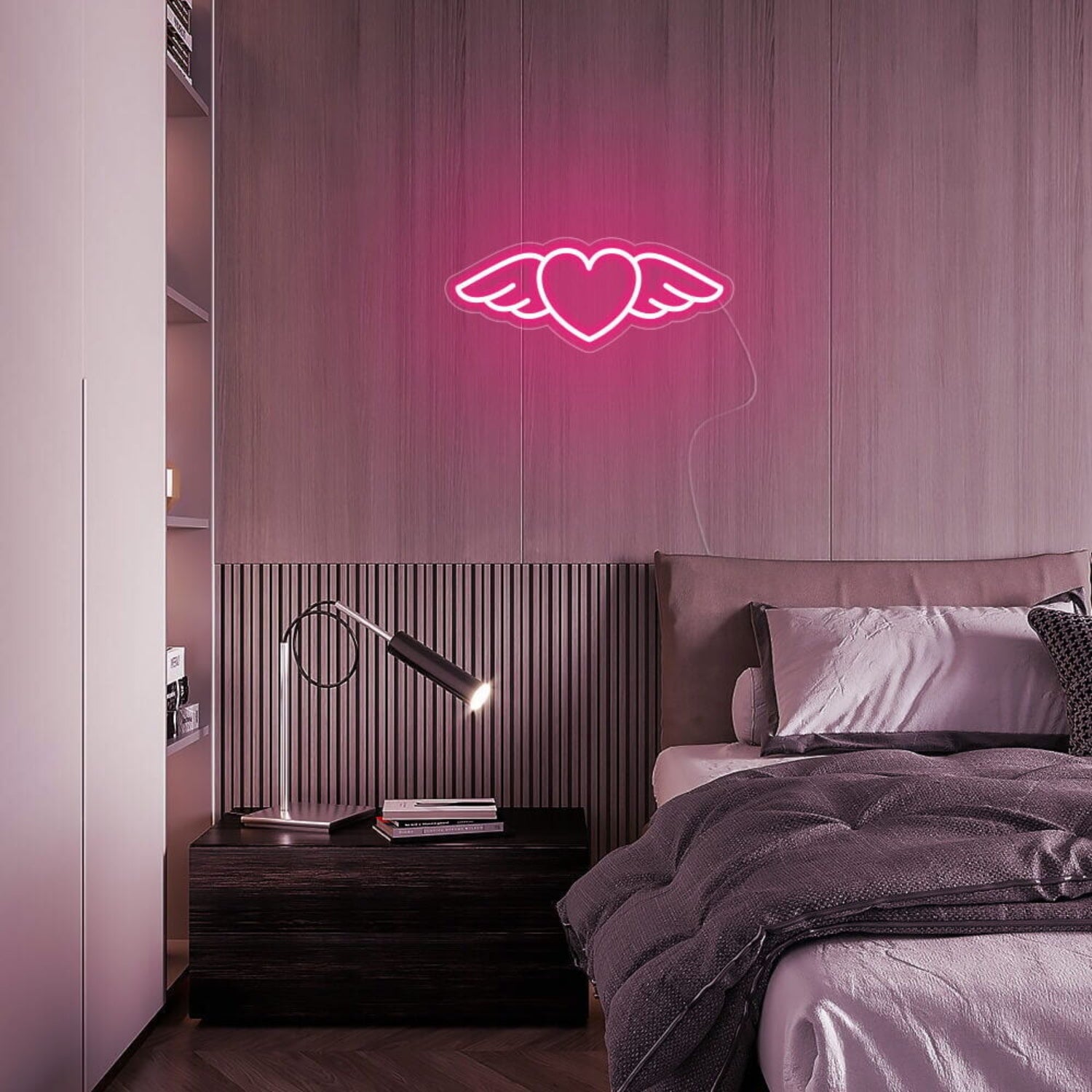 Mini Flying Heart Neon Sign | Shineneon