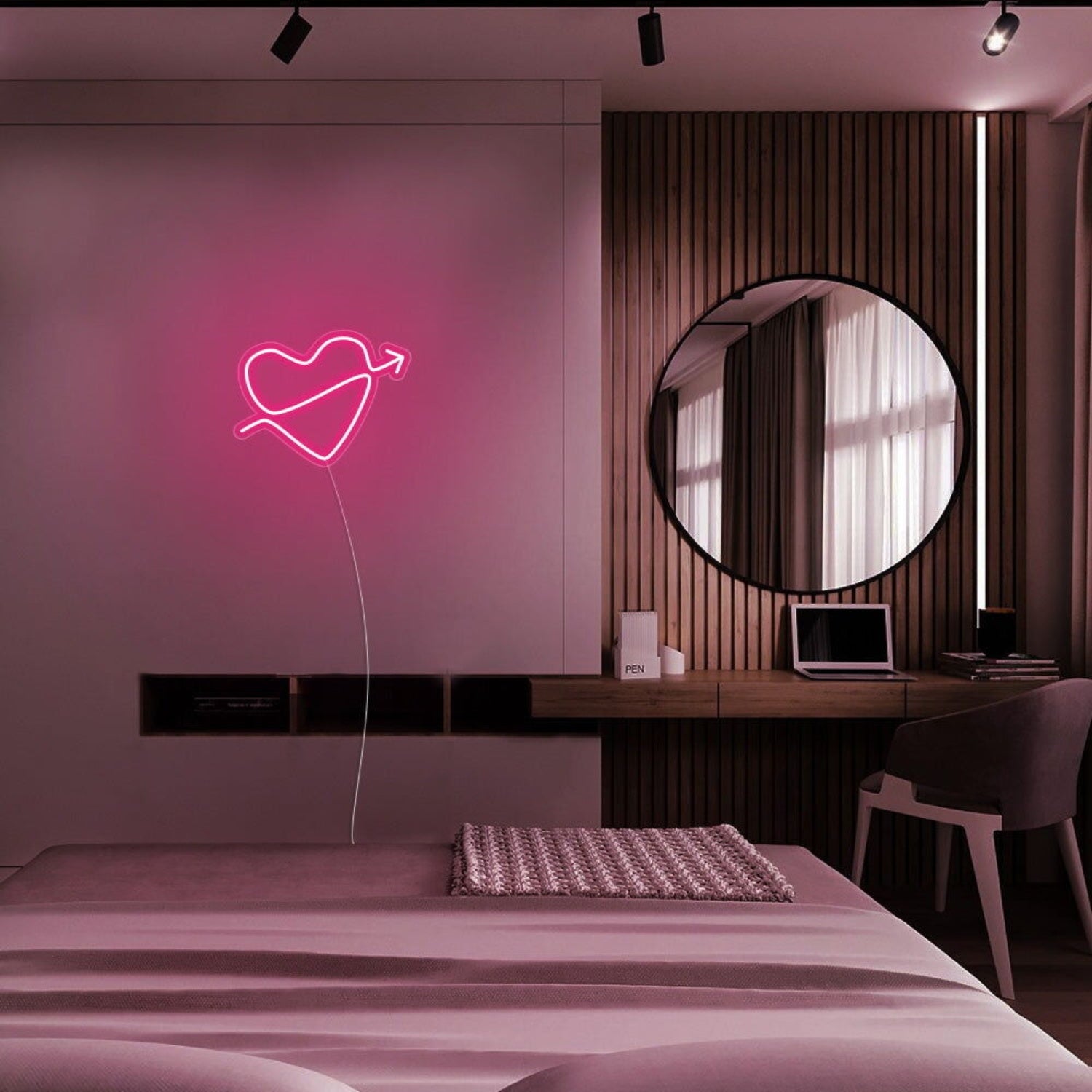 Mini Heart With Arrow Neon Sign | Shineneon