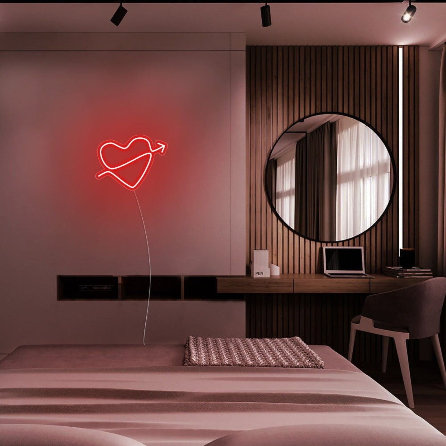 Mini Heart With Arrow Neon Sign | Shineneon