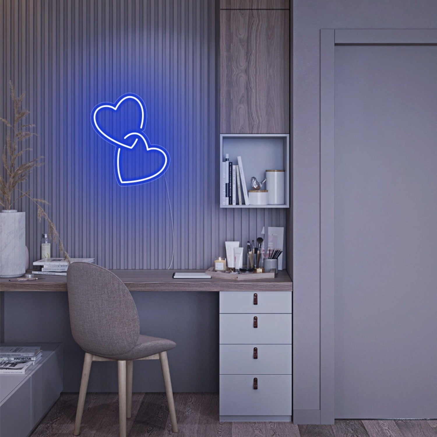 Mini Hearts Lock Neon Sign | Shineneon