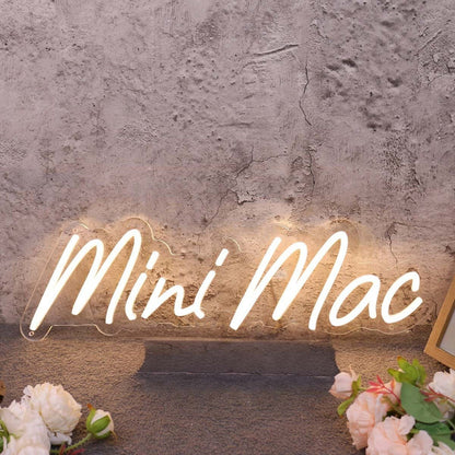 Mini Mac Yellow Led Neon Sign - Shineneon