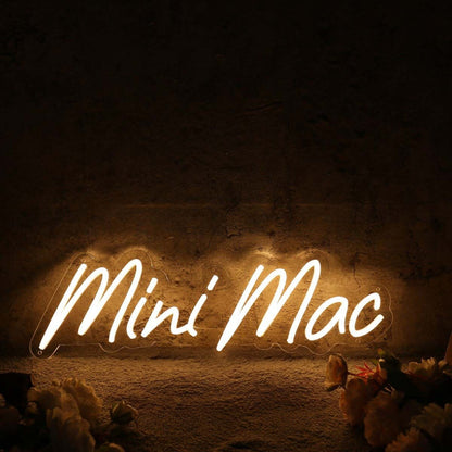 Mini Mac Yellow Led Neon Sign - Shineneon