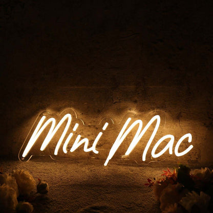 Mini Mac Yellow Led Neon Sign - Shineneon