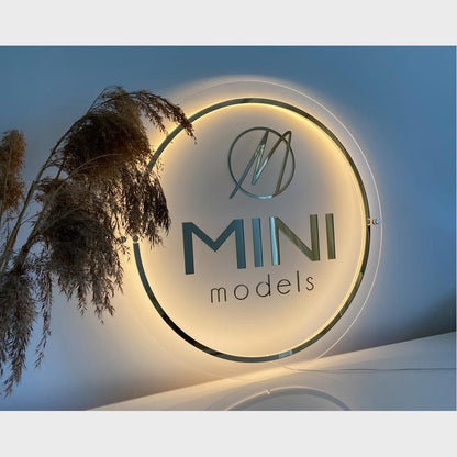 Mini Models Acrylic Business Logo Sign - Shineneon