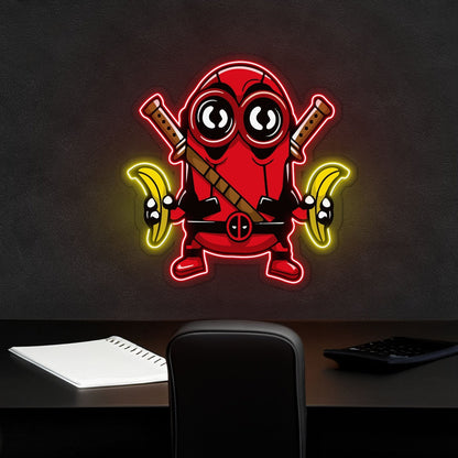 Minibanana Led Neon Sign X Acrylic Artwork - Shineneon