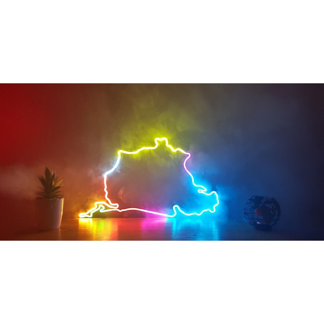 Minimalist Art Map Led Sign Business Neon Sign - Shineneon