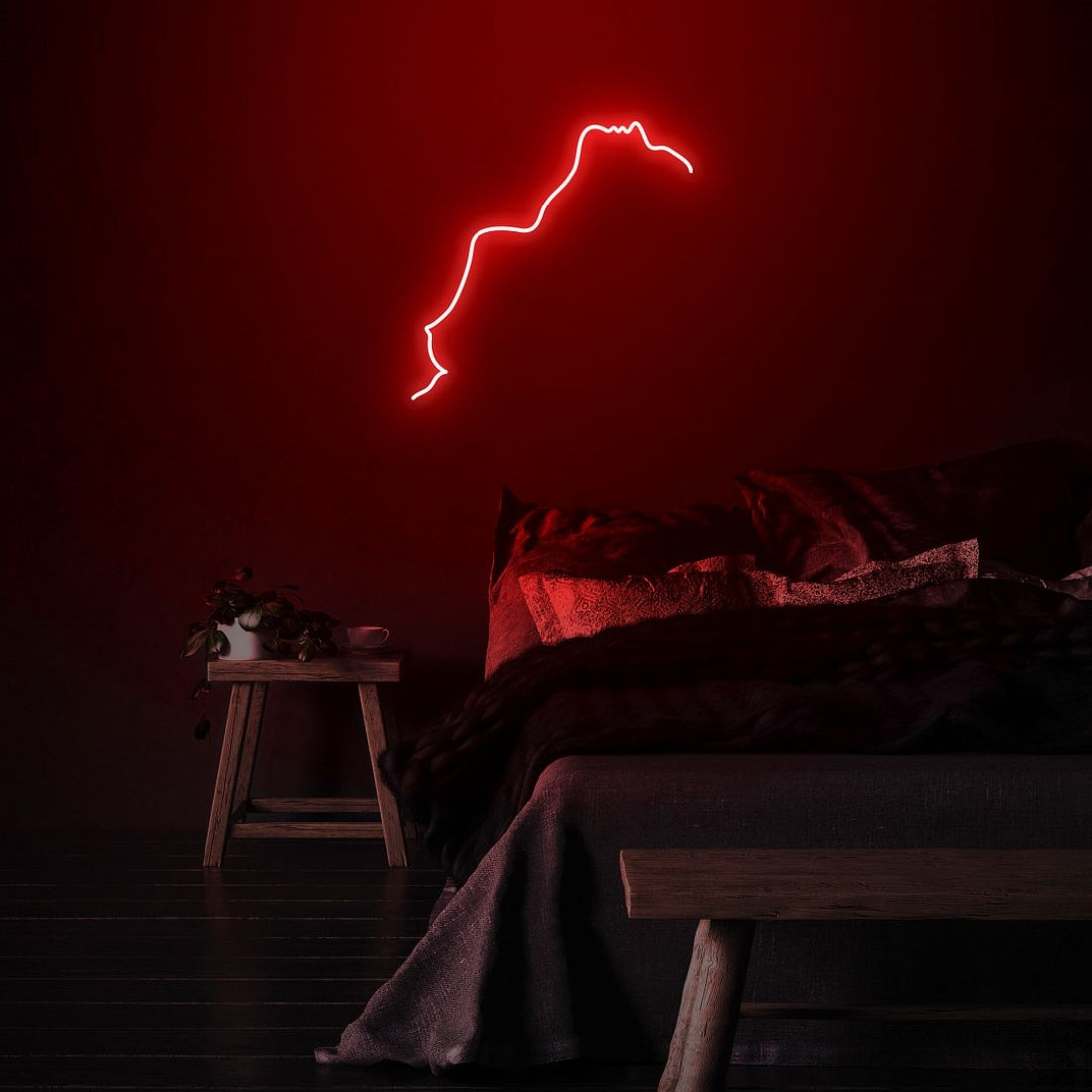 Minimalist Art Woman Led Sign Business Neon Sign