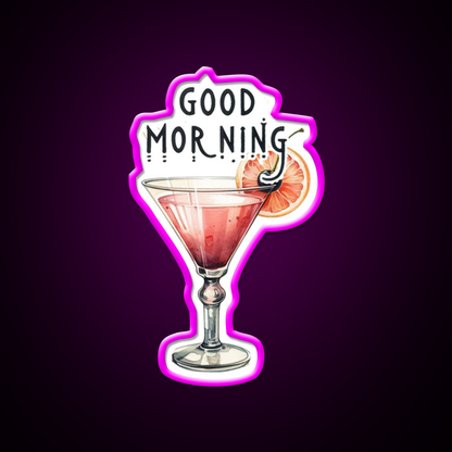 Minimalist Cocktail Bar Decor Led Neon Sign Rgb Color - Neon sign mounted on wall in room